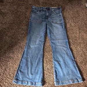 NWT American Eagle Super Hi-Rise Flare Womens Jeans Size 12 Regular